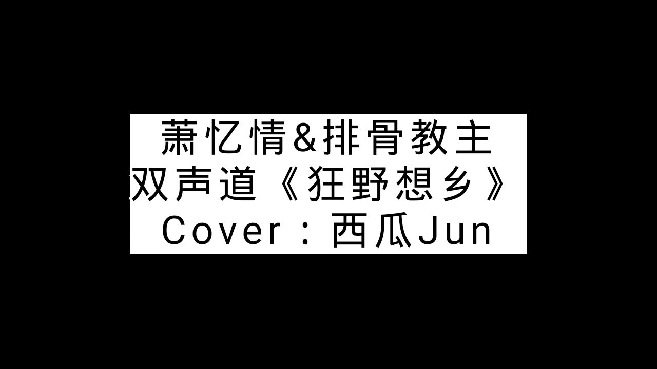 萧忆情&西瓜Jun《狂野想乡》双声道